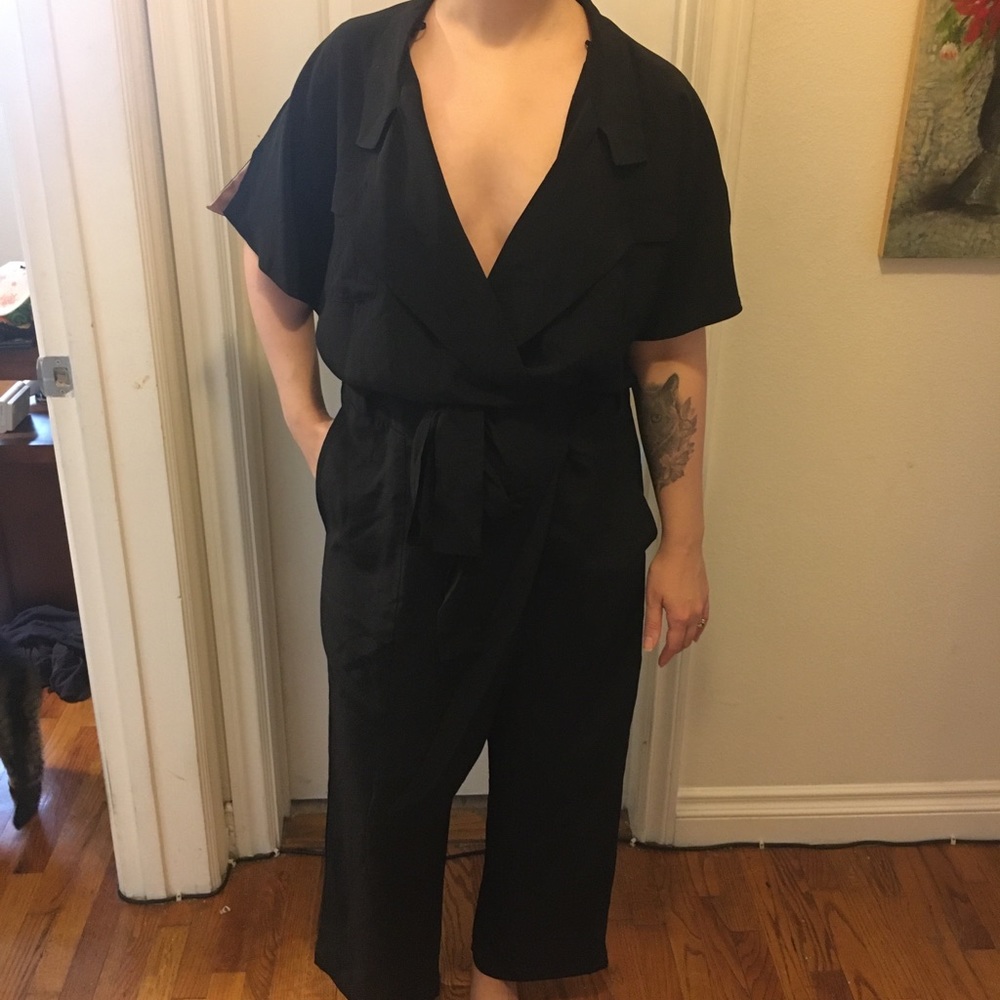 L’école Des Femmes Lined Silk Jumpsuit L